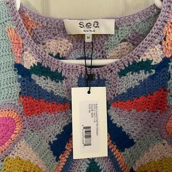 Sea - Karli Crochet Puff Sleeve Sweater - Never Worn - Size: Medium - Picture 6 of 7